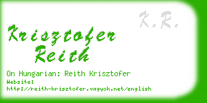 krisztofer reith business card